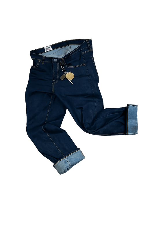 Celana raw selvedge denim Earthy Genova